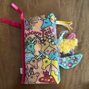 Jellycat Unicorn Tails Soft Book